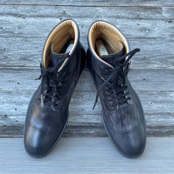 MAGNANNI Patton Plain Toe Boots / Ms-Sz 12 - Picture 6 of 10